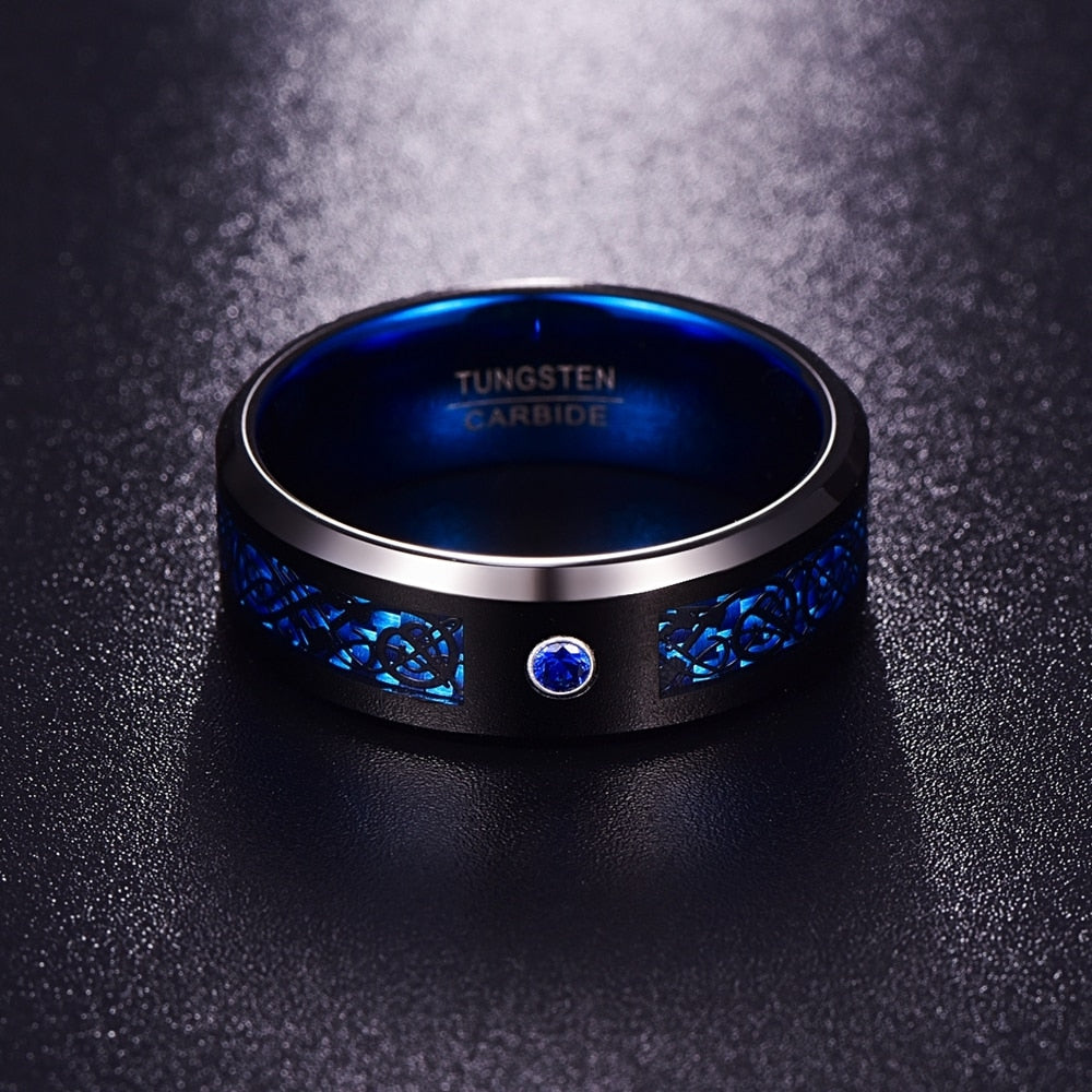 Ocean Blue Zircon Ring