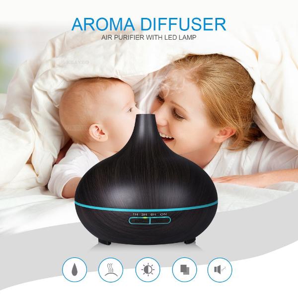 300ml Wood Mist Aroma Diffuser