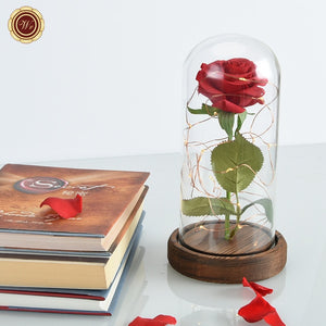 Beauty and the Beast Rose Lamp