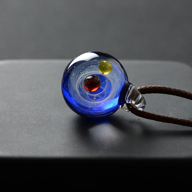 Handmade Universe Planets Necklace