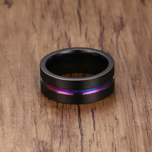Rainbow Thin Line Ring